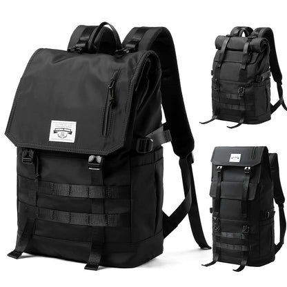 Wholesale anti Theft Expandable Rucksack Travel 17' Laptop Backpack Convertible Techwear Roll Top Backpack