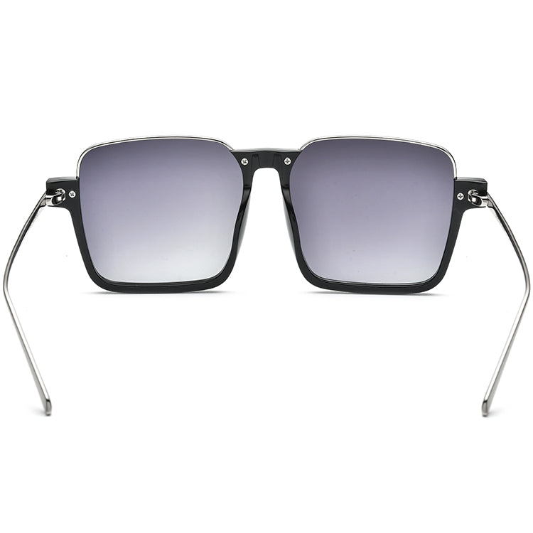 Acetate Square Sunglasses Gradient Lens - MCROONS - back