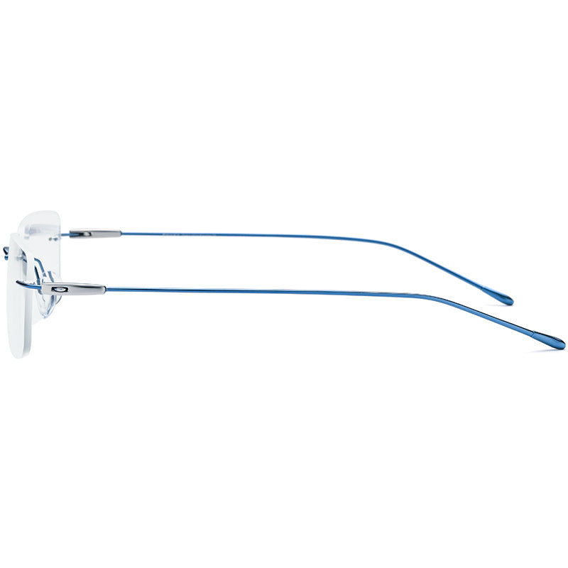 Frameless Square Titanium Optical Glasses - MCROONS - side view