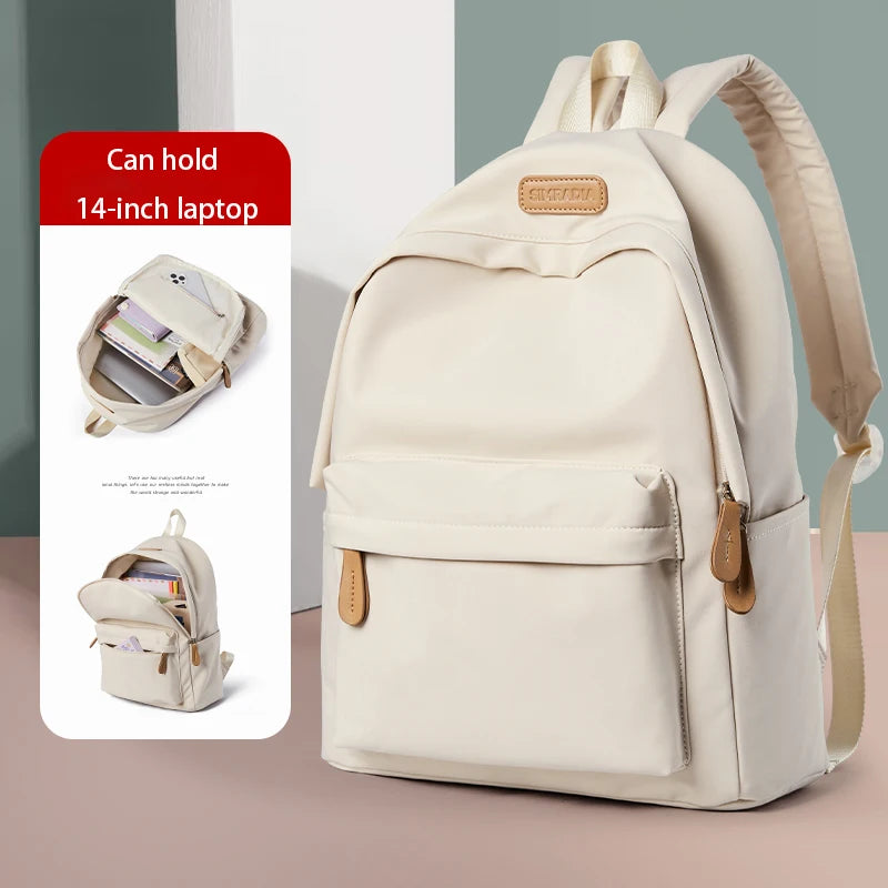 Fashion Waterproof Men'S 14 Inch Laptop Backpack Casual Travel Anti-Theft Backpacks Outdoor Rucksack for Men Women School Bag