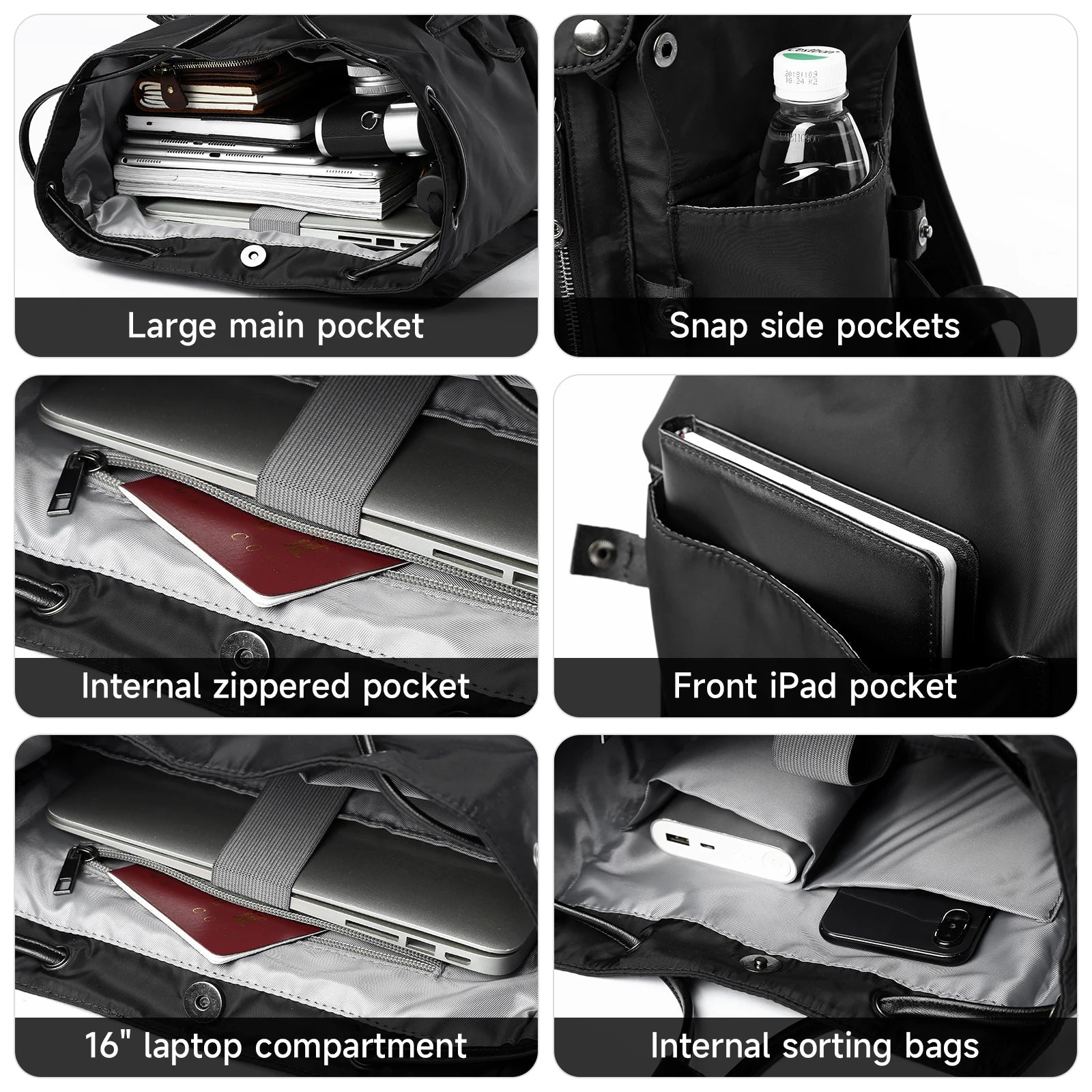Men'S Backpack Waterproof College Backpack Bags for Men Unisex Laptop Travel Backpack Customized Logo