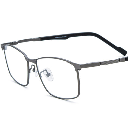 Titanium Square Optical Glasses Frame Designer - MCROONS - Gray