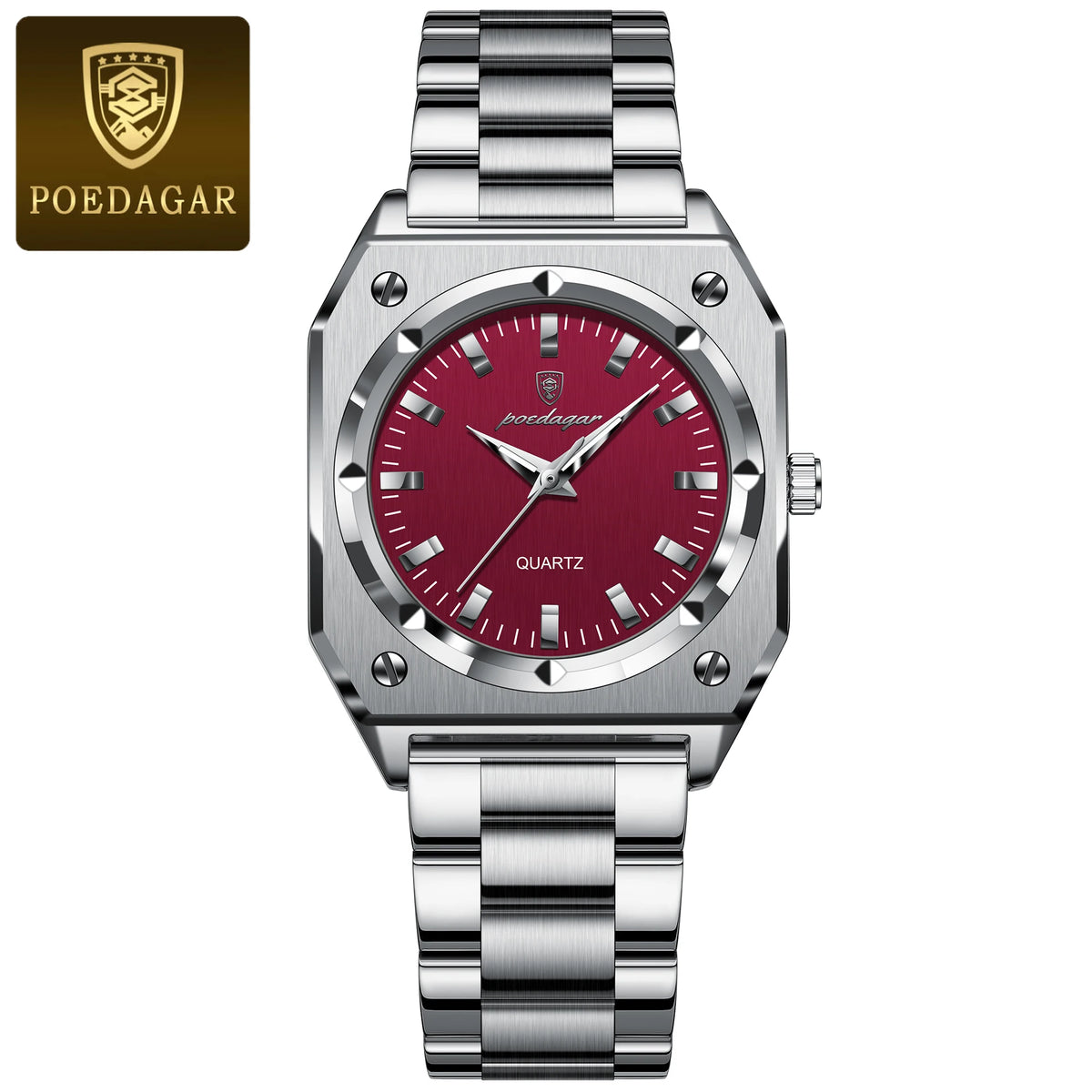 Poedagar 788 Women's Luxury Quartz Watch – Stainless Steel Band, Waterproof, Luminous