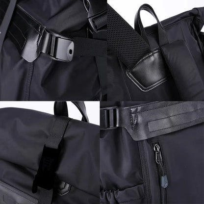 Men'S Backpack Anti-Theft Travel Bag for Men Roll Top Water-Resistant Laptop Rucksack Outdoor Backpack