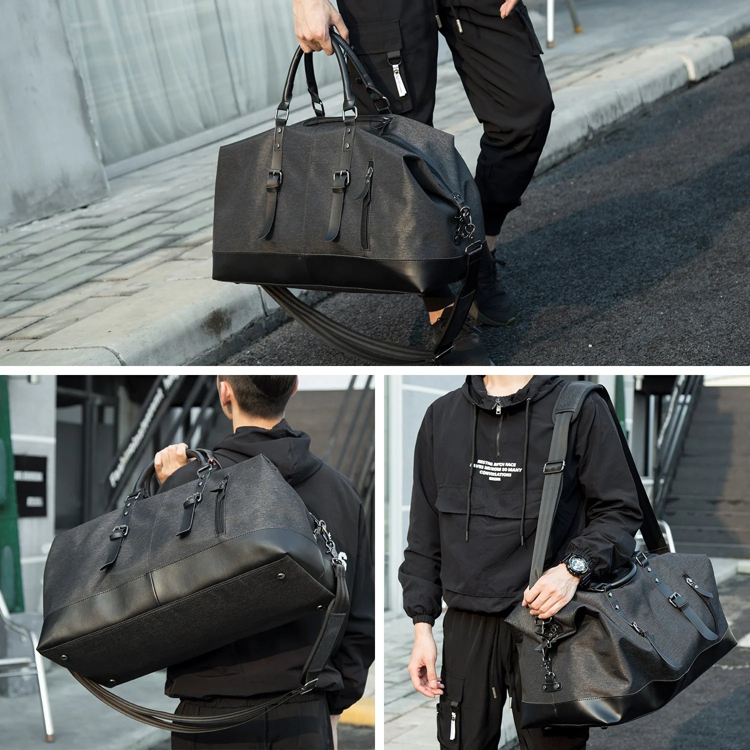 Luxury Large Capacity Travel Bags for Men'S Weekender Duffle Bags