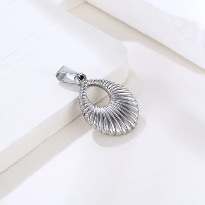 Olivia 18K New Design Trendy Hoop Pendant Vintage Italian Charm for Necklace Stainless Steel Fine Jewelry for Jewelry Making