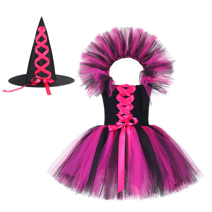 Little Witch Kids Halloween Costume Dress - MCROONS full look