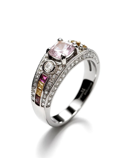 925 Sterling Silver Women'S Vintage Ring