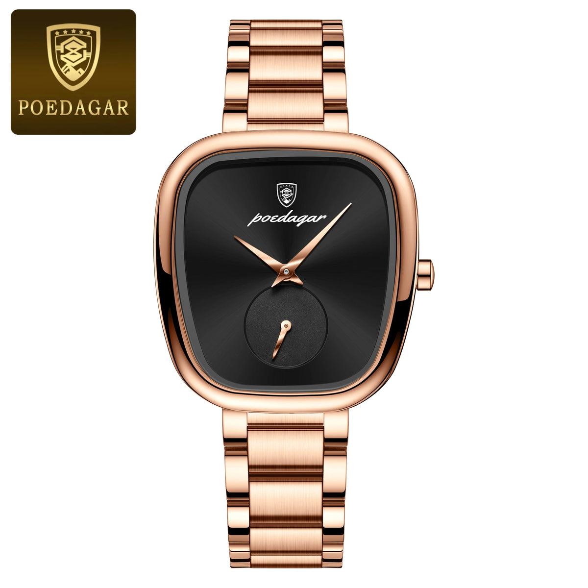 Poedagar 783 Women's Luxury Quartz Watch – Stainless Steel Band, Waterproof