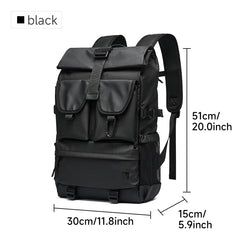 Top Rollong Expandable 28L Outdoor Backpacks Hiking Expedition Travel Backpacks Oxford 17.3 Inch Laptop Backpack for Men