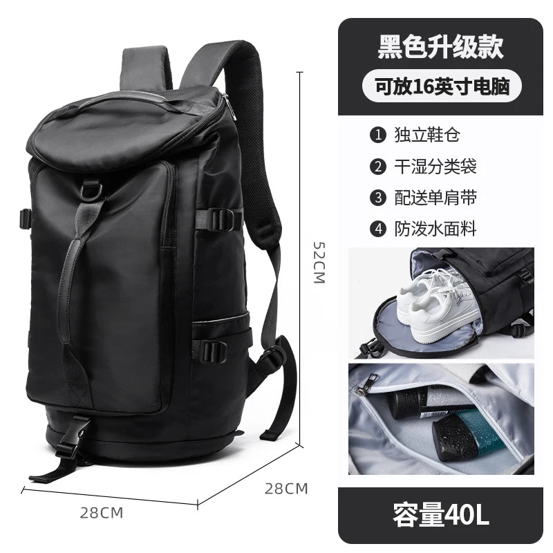 3-in-1 Reiserucksack und Gym-Duffel-Tasche