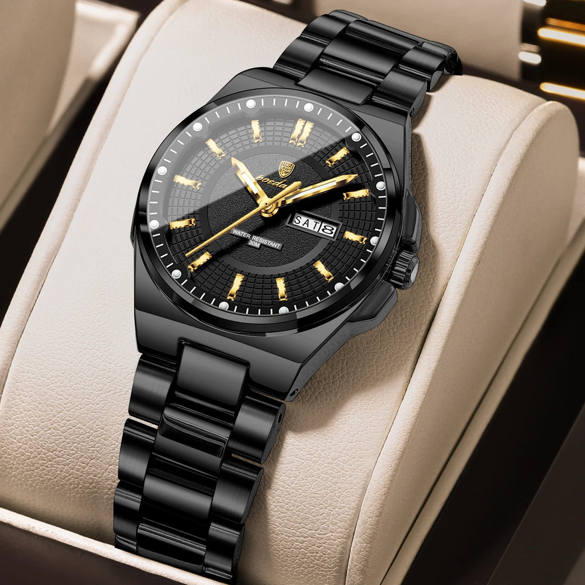Poedagar 796 Women's Luxury Quartz Watch – Stainless Steel Band, Waterproof, Luminous, Date