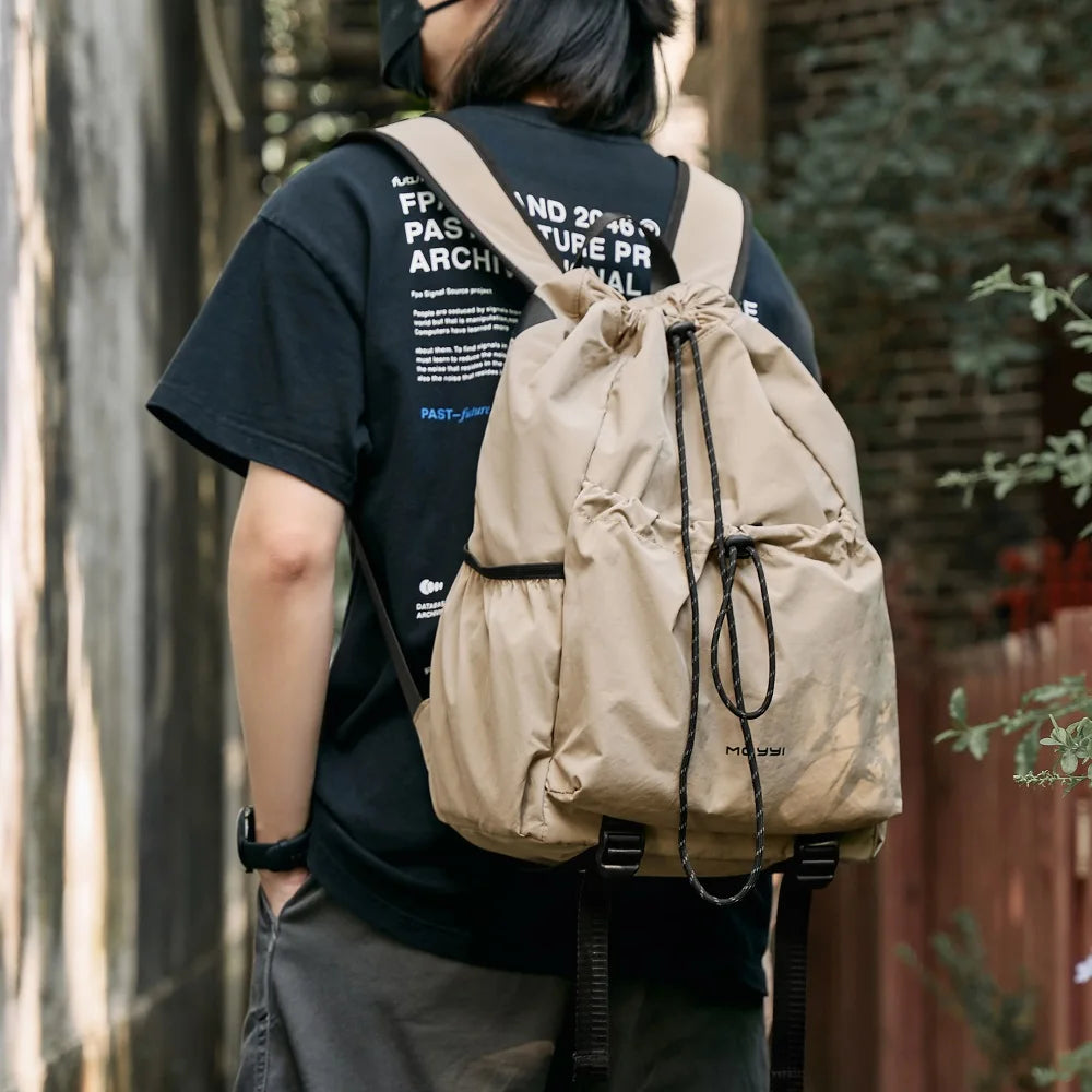 MOYYI Lightweight Bags for Men Sports Men'S Backpacks Outdoor Travel Drawstring Backpacks