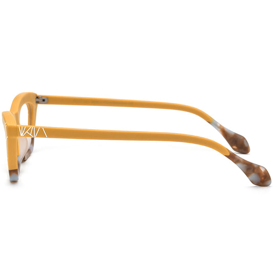 Retro Sunburst Acetate Cat Eye Optical Glasses Frame - MCROONS - side view