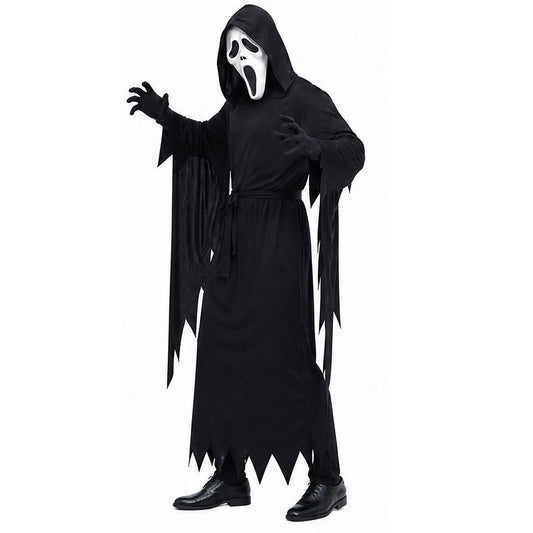 Screaming Ghost Mask Robe Costume