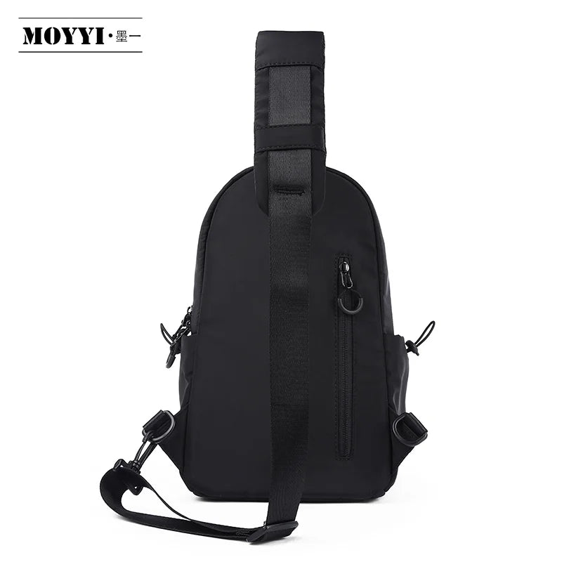 MOYYI Wholesale Waterproof Oxford Chest Bag Unisex Style Causal Sling Bags for Men Shoulder Crossbody Bag without Logo Design