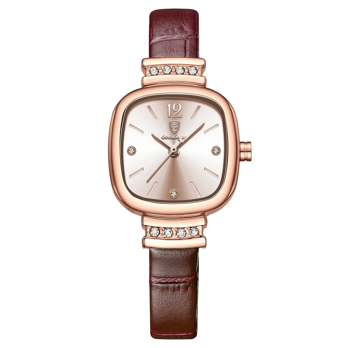 Poedagar 710 Women's Luxury Quartz Watch – Leather Strap, Waterproof
