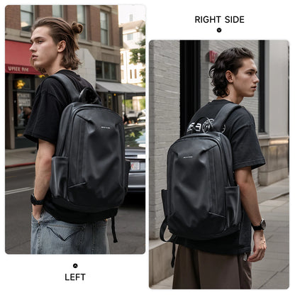 Mate Elan Black Men'S Backpack Oxford Anti-Theft Bags Waterproof 16-Inch Laptop Backpack for Men Business Travel School Knapsack
