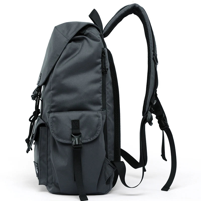 Men Rolltop Laptop Backpack Man Large Capacity Motorcycle Backpack Outdoor Waterproof Rucksack Anti-Theft Travel Backpack