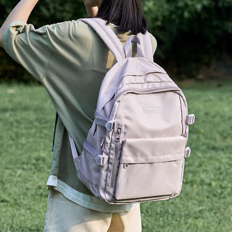 Fashion Customized Students Bags New Style Soft Fabric Backpack Outdoor Daily Unisex College School Bags Backpack Hiking