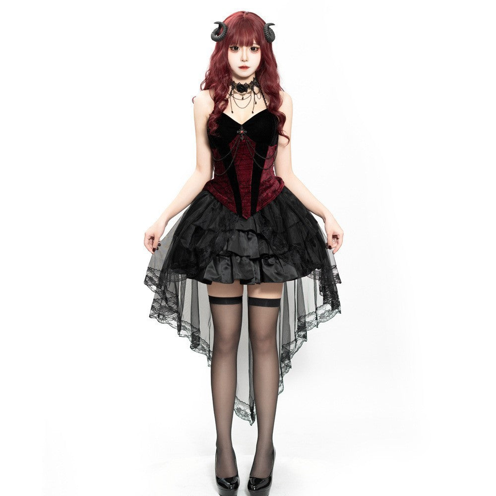 Duchess Vampire Gothic Witch Halloween Costume detail