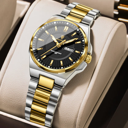 Poedagar 796 Women's Luxury Quartz Watch – Stainless Steel Band, Waterproof, Luminous, Date
