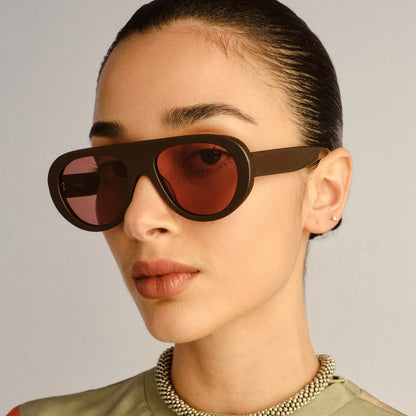 MCROONS Retro Oval Polarized Sunglasses — UV400 TAC Lens, Unisex