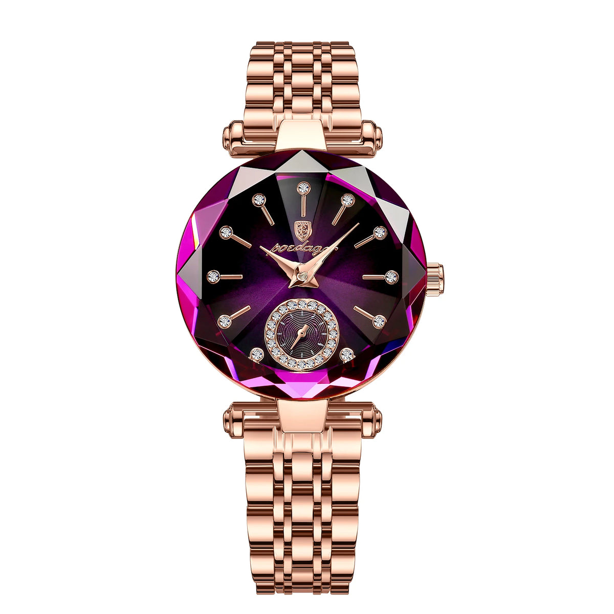 Poedagar 719 Women's Luxury Quartz Watch – Stainless Steel Band, Waterproof