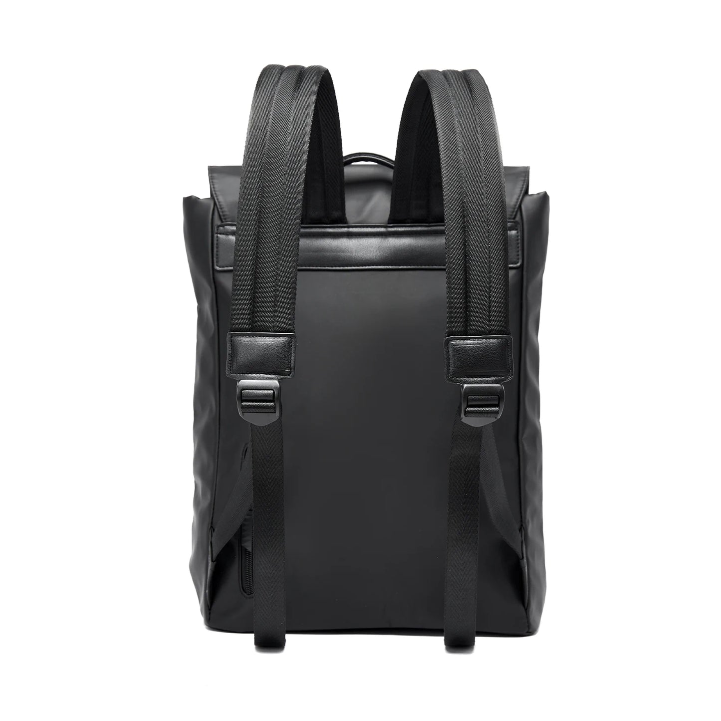 MOYYI PVC Laptop Bags for Men Business Flip Backpack for College Laptop Backpack