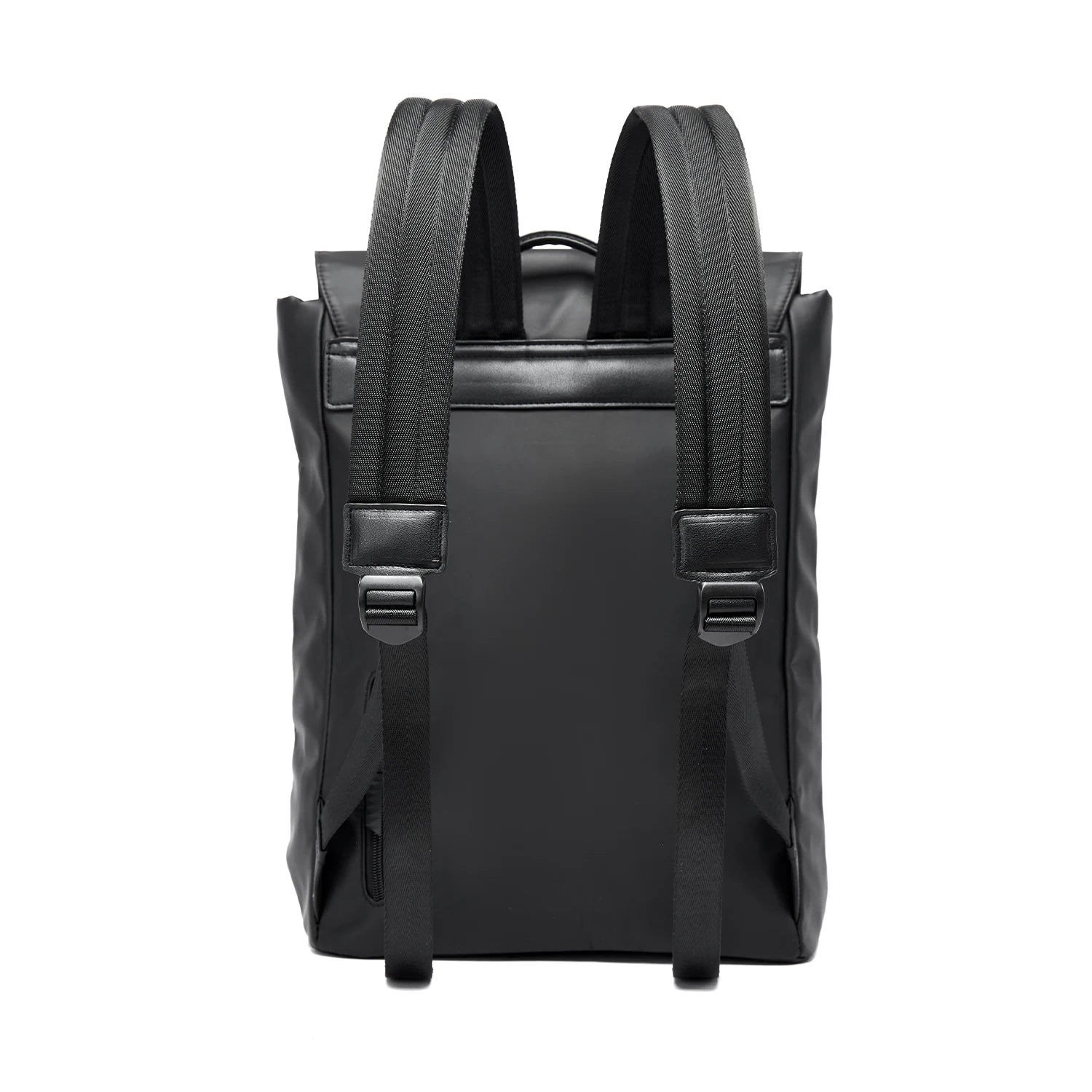 MOYYI PVC Laptop Bags for Men Business Flip Backpack for College Laptop Backpack