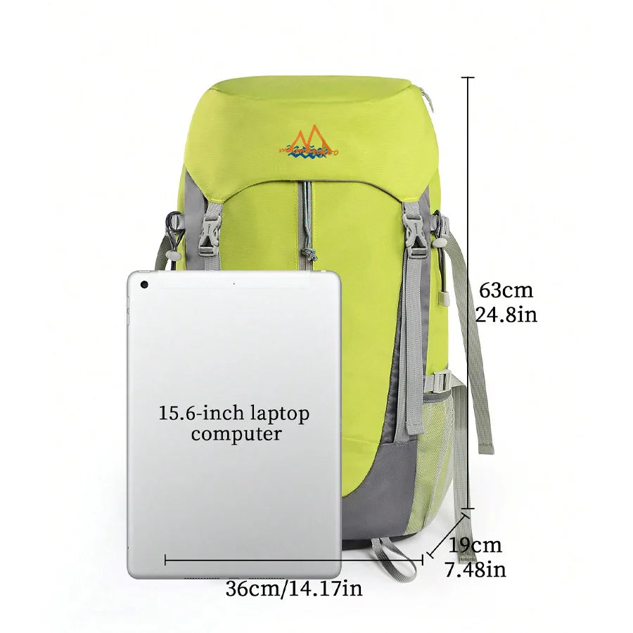 55L Lightweight Waterproof Hiking, Trekking, And Outdoor Travel Backpack For Camping, Climbing, Mountaineering
