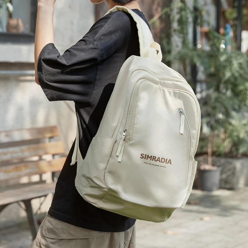 Fashion Casual Laptop Backpack Water Resistant Oxford School Backpack Daily Commute Outdoor Rucksack for Men and Women