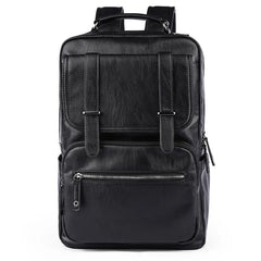 Leather PU Backpack Men Mochila Laptop Backpack School Travel Leather Backpack