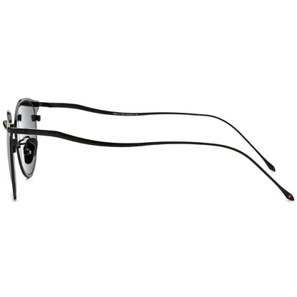Titanium Round Polarized Sunglasses Vintage - MCROONS - side