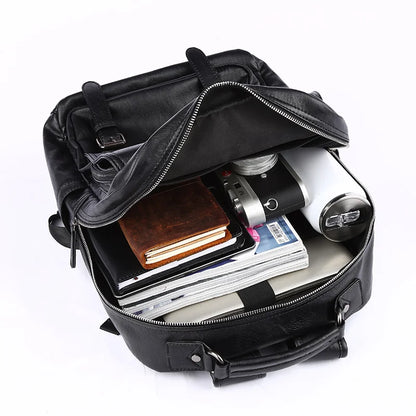 Fashion PU Laptop Backpack Travelling Waterproof PU Leather Laptop Backpack for Men Backpack