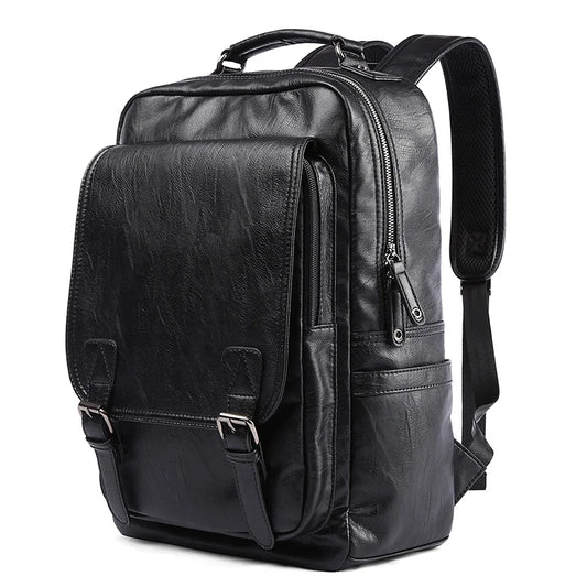 Fashion PU Laptop Backpack Travelling Waterproof PU Leather Laptop Backpack for Men Backpack