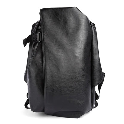Causal Backpacks Black Waterproof Mochila anti Theft Travel Laptop PU Leather Backpack Bags for Men Business School