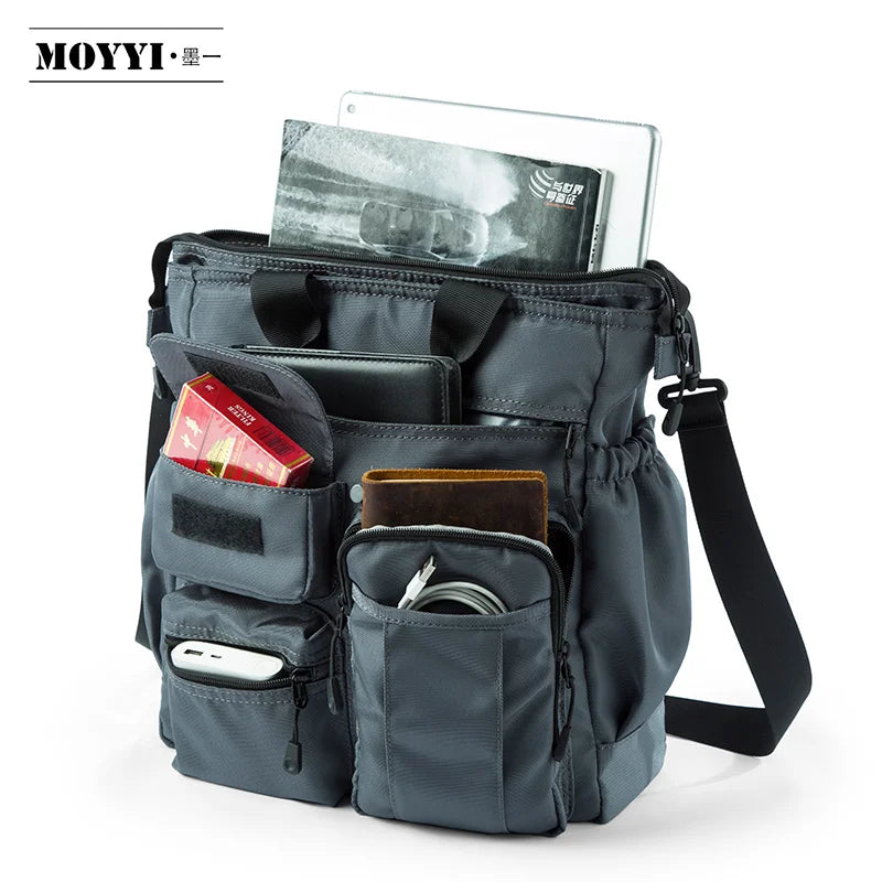 Multi-Functional Crossbody Bags for Men Business Waterproof Briefcase Laptop Messenger Bag