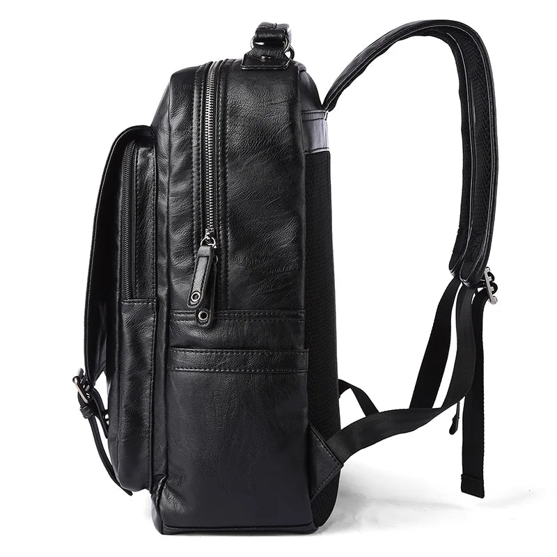 Fashion PU Laptop Backpack Travelling Waterproof PU Leather Laptop Backpack for Men Backpack