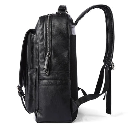 Fashion PU Laptop Backpack Travelling Waterproof PU Leather Laptop Backpack for Men Backpack