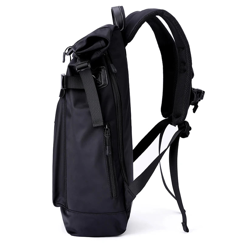Men'S Backpack Anti-Theft Travel Bag for Men Roll Top Water-Resistant Laptop Rucksack Outdoor Backpack