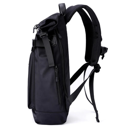 Men'S Backpack Anti-Theft Travel Bag for Men Roll Top Water-Resistant Laptop Rucksack Outdoor Backpack