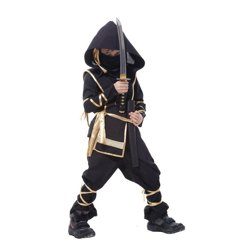 Little Ninja Warrior Boys Kids Halloween Costume - MCROONS full look