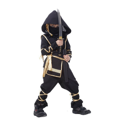 Little Ninja Warrior Boys Kids Halloween Costume - MCROONS full look