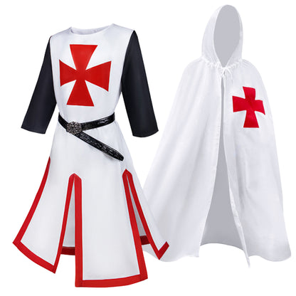 Medieval Templar Knight Halloween Costume - MCROONS