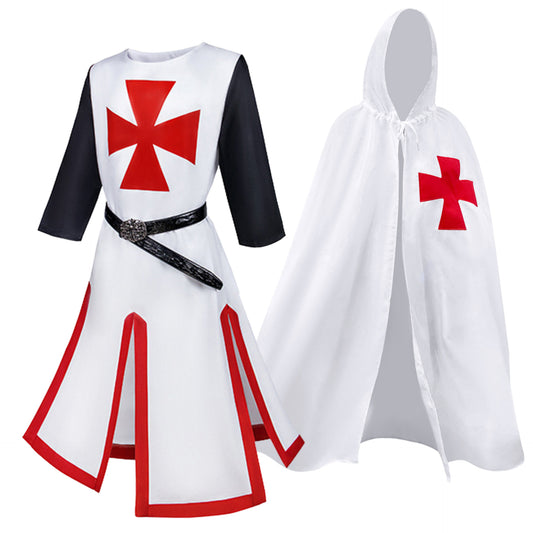 Medieval Templar Knight Halloween Costume - MCROONS