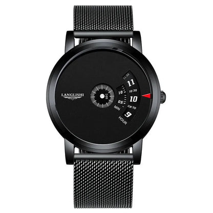 Poedagar 606 Men's Luxury Chronograph Quartz Watch – Leather Strap, Waterproof, Date