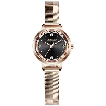 Poedagar 610 Women's Luxury Quartz Watch – Stainless Steel Band, Waterproof, Luminous, Date