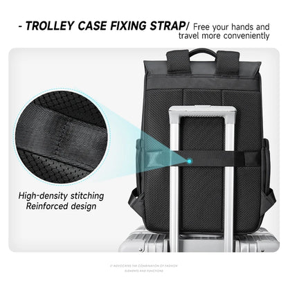 MOYYI Fashion Oxford Men'S Laptop Backpacks Business Waterproof Backpacks for Men Outdoor Travel Backpack School Bag