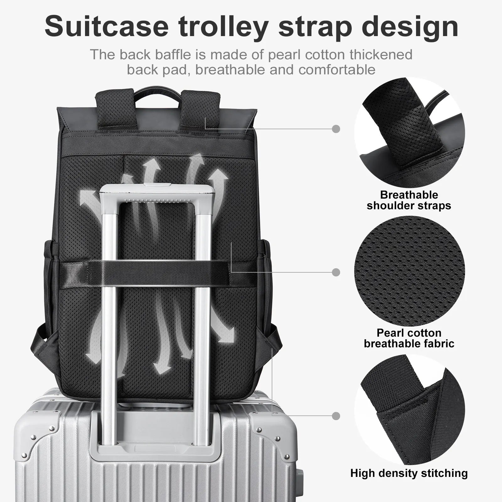 MOYYI Waterpoof Business Backpack Bags for Men Travel Backpack Laptop Backpack Bags